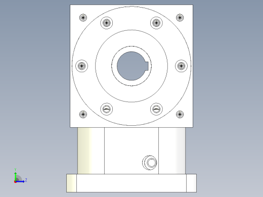PW170双孔-1 35-114.3-200-M12换向器左视缩略图