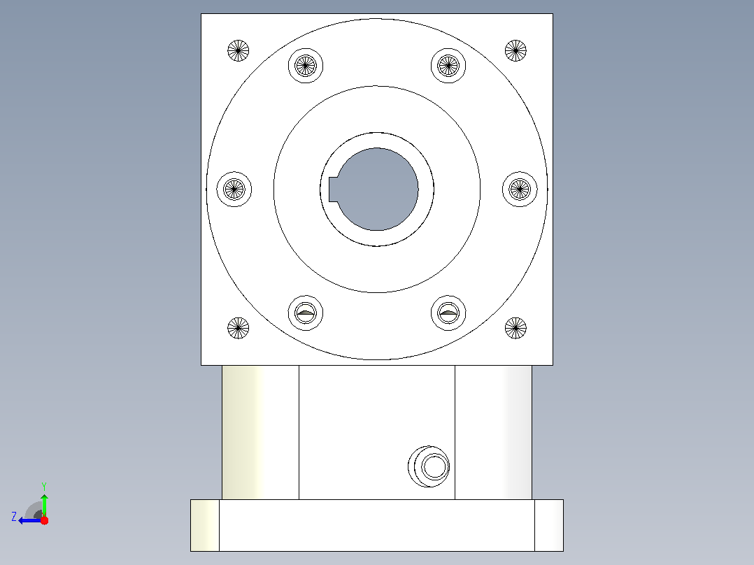 PW170双孔-1 35-114.3-200-M12换向器右视图