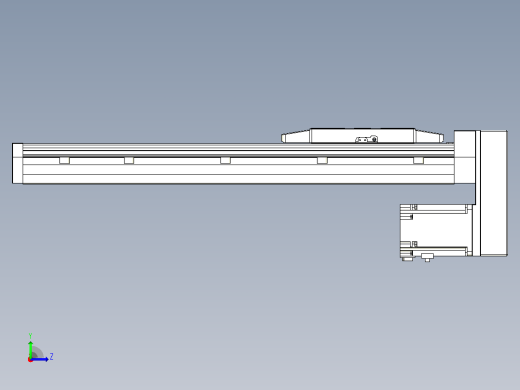滚珠丝杠直线轴内置导轨TPA-GCR-170-2510C-L400-MP-M75-N3左视缩略图