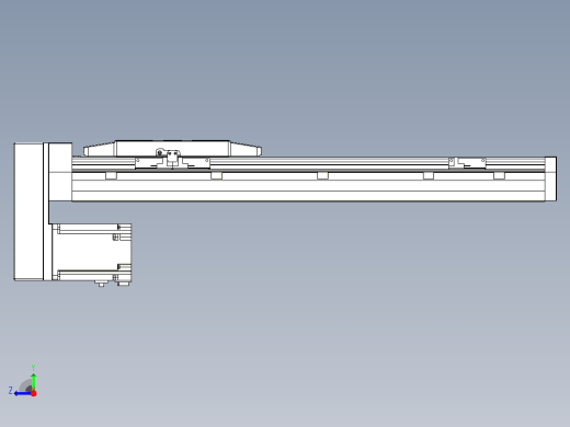 滚珠丝杠直线轴内置导轨TPA-GCR-170-2510C-L400-MP-M75-N3右视缩略图