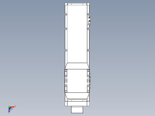 滚珠丝杠直线轴内置导轨TPA-GCR-170-2510C-L400-MP-M75-N3俯视缩略图