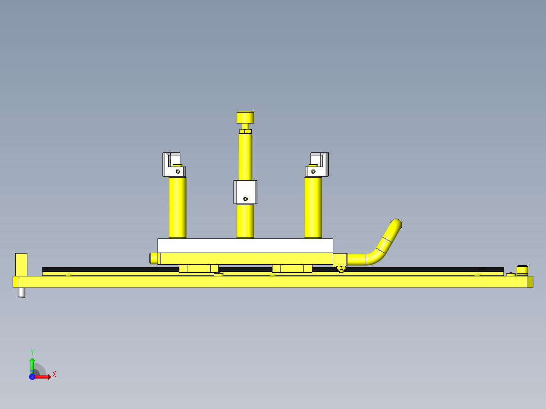 孔槽深度检测夹具前视图