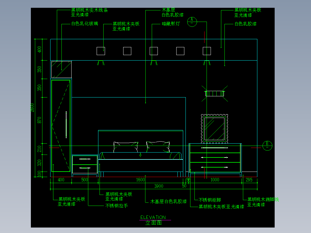 家装类CAD土块(二)-FH01082D