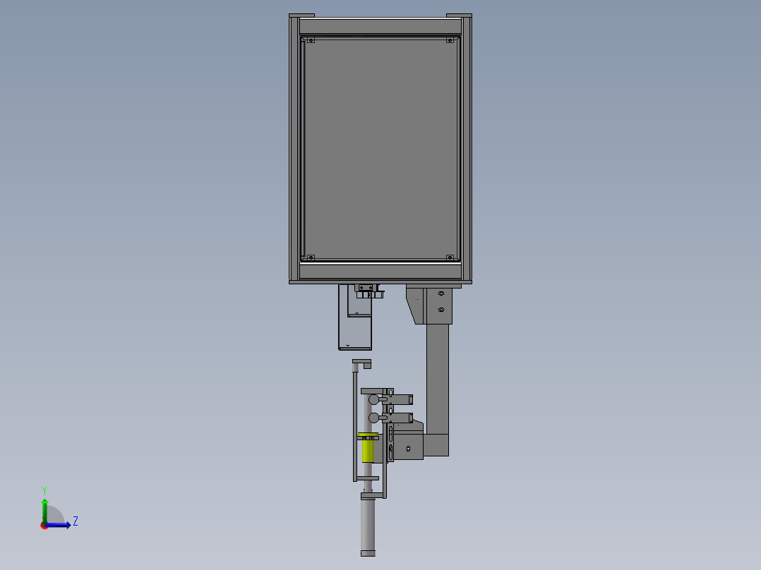 气密性试验机（sw16可编辑+工程图）左视图