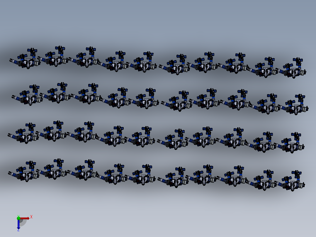 概念机器人（未来机械人）3D模型俯视图