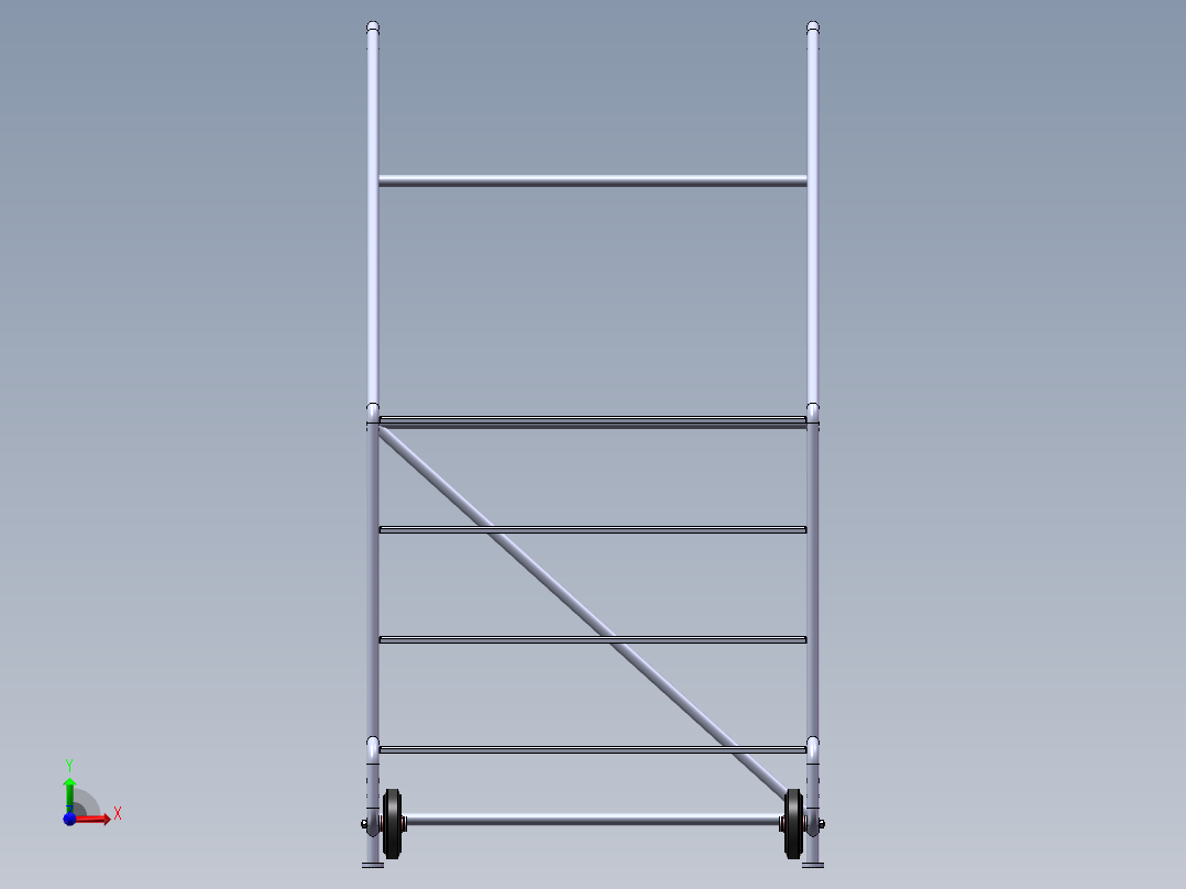 移动架、梯子（SW带所有特征前视图