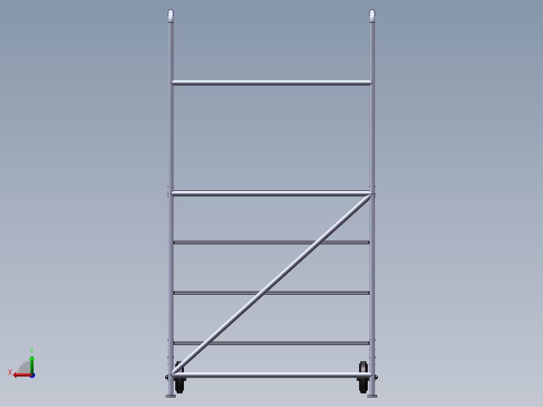 移动架、梯子（SW带所有特征后视图