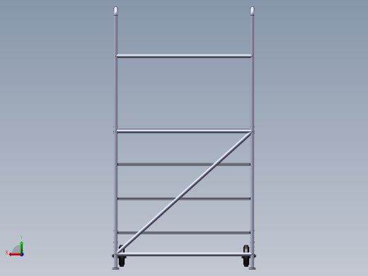 移动架、梯子（SW带所有特征后视缩略图