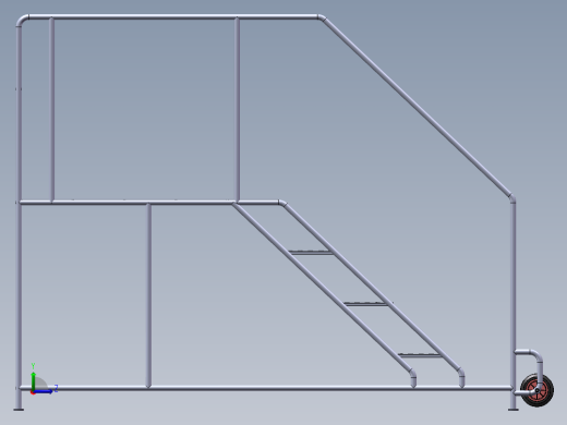 移动架、梯子（SW带所有特征左视缩略图