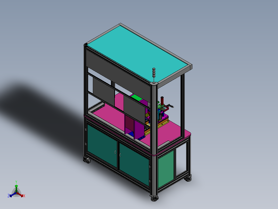 ST5O-2015半自动上料旋合机正等轴测图