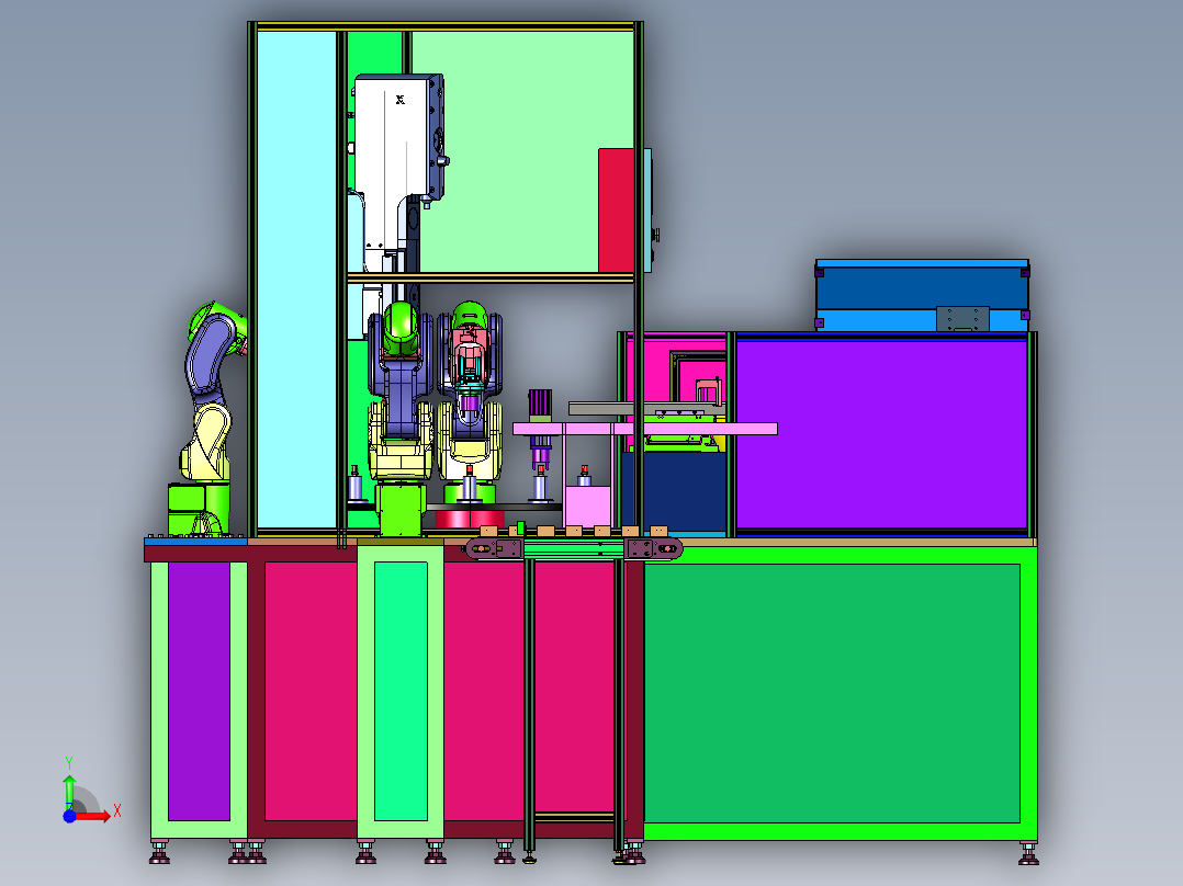塑料壳自动化智能型焊接机前视图