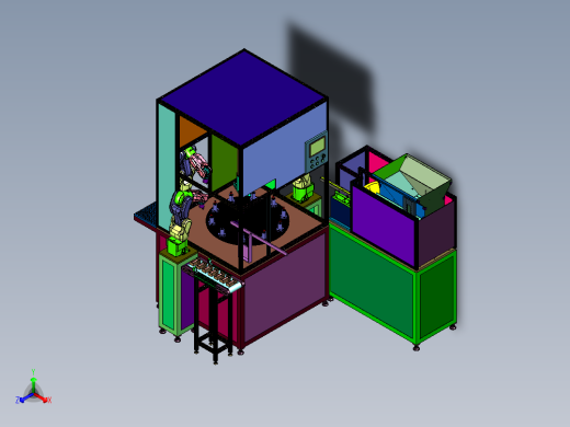 塑料壳自动化智能型焊接机正等轴测缩略图