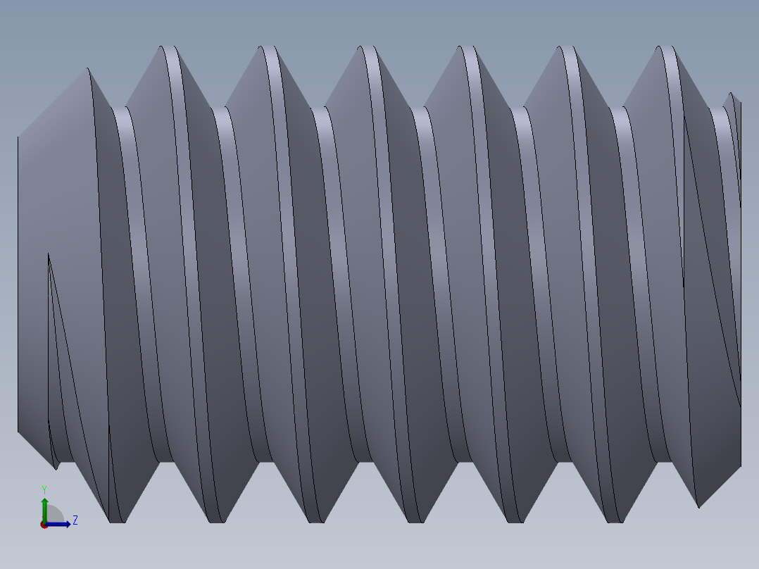 UNC 平头紧定螺钉-UNC SET SCREW 2-58 x 3.18.SLDPRT左视图