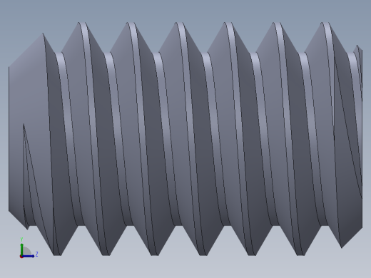 UNC 平头紧定螺钉-UNC SET SCREW 2-58 x 3.18.SLDPRT左视缩略图