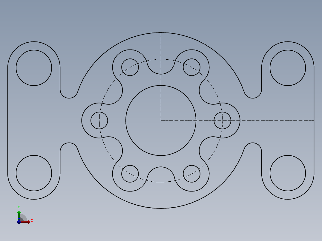 SW建模练习题-exercise 92主视图