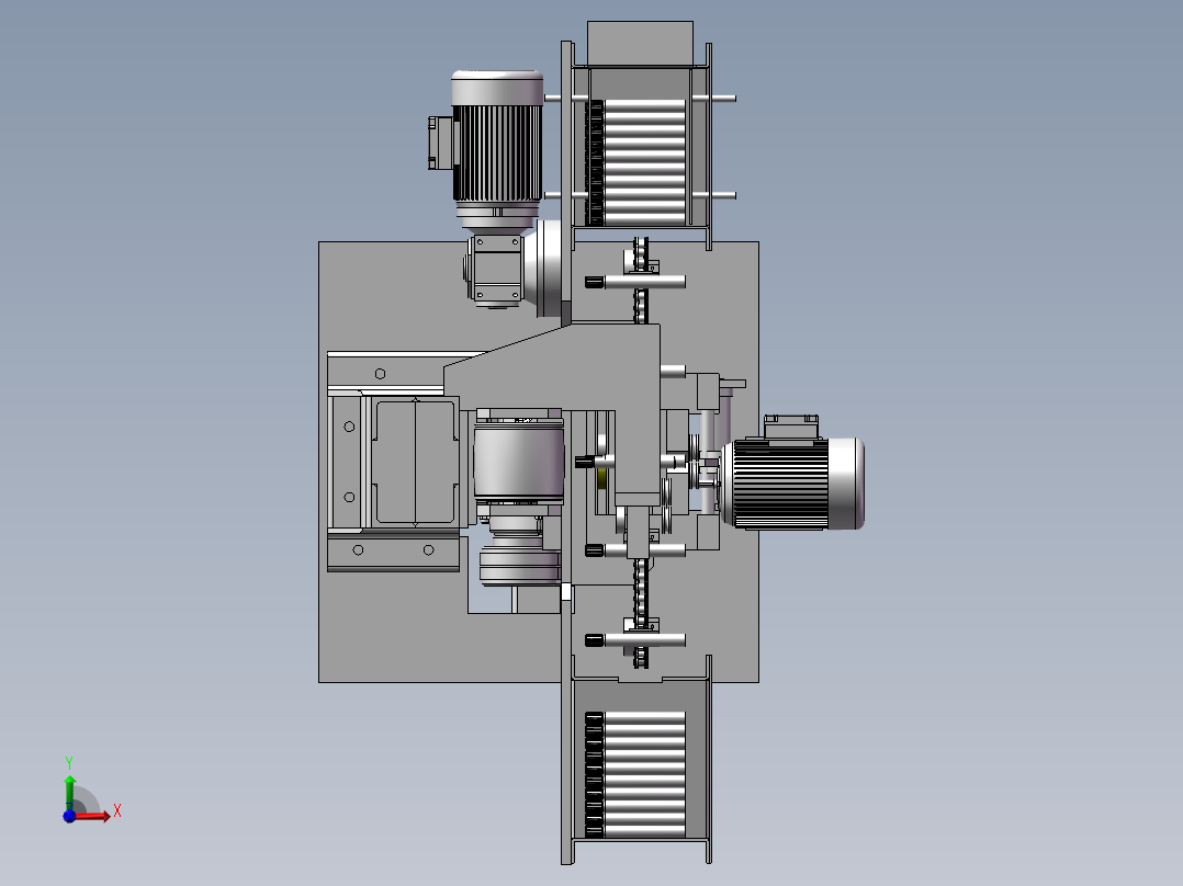 一台砂光机前视图