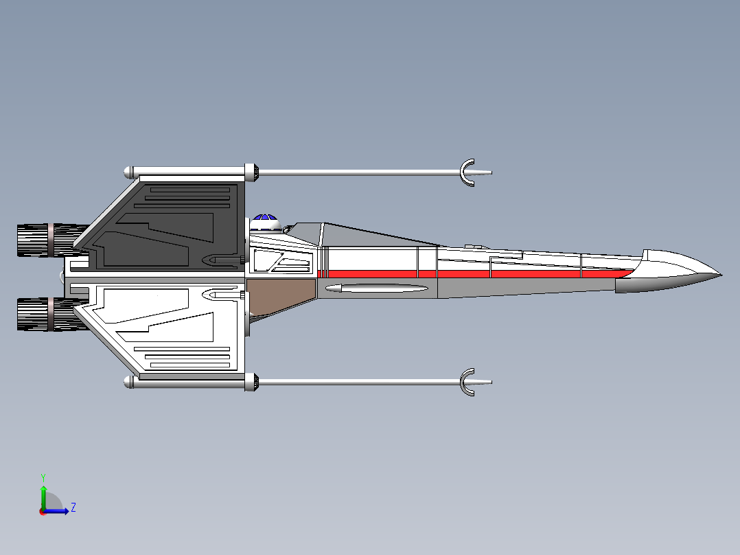 猎户座飞船左视图