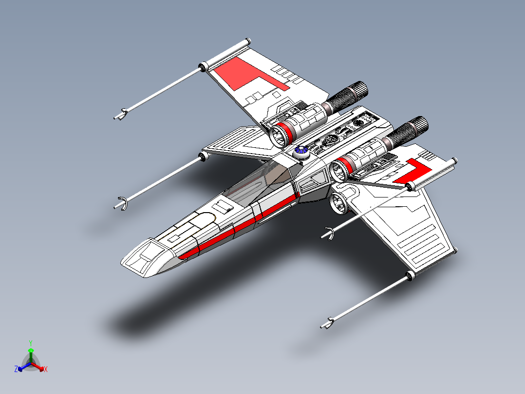 猎户座飞船正等轴测图