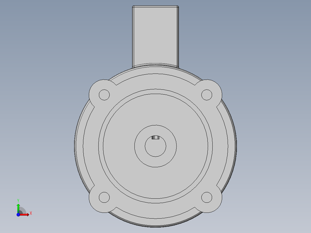 异步电机DJ_YS系列(IP44)_IMB5型_YS-90L-6前视图