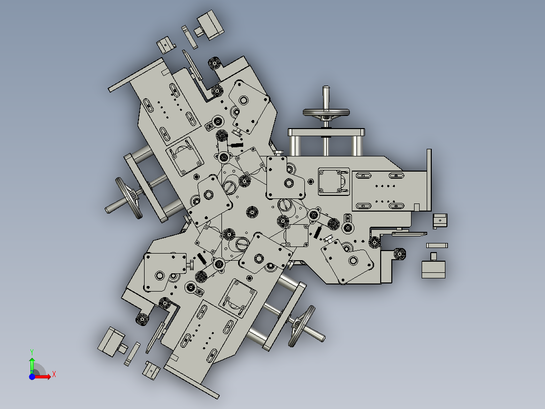 阀门快速拧紧装置前视图