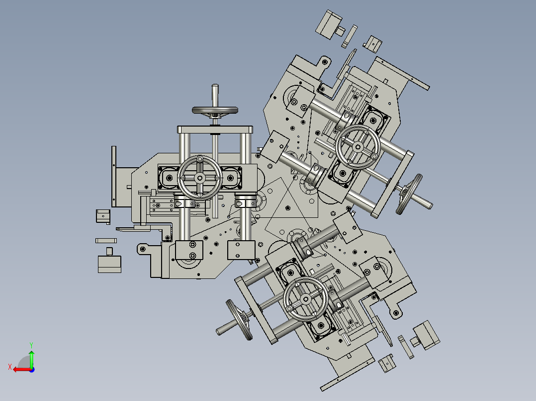 阀门快速拧紧装置后视图
