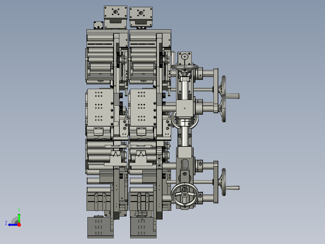 阀门快速拧紧装置右视图