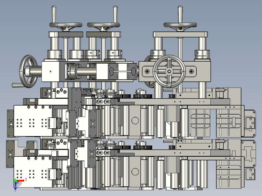 阀门快速拧紧装置俯视图