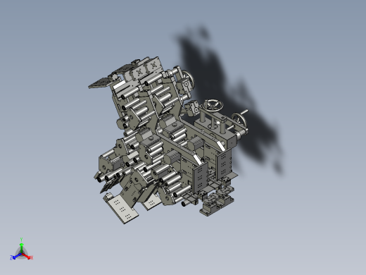 阀门快速拧紧装置正等轴测缩略图