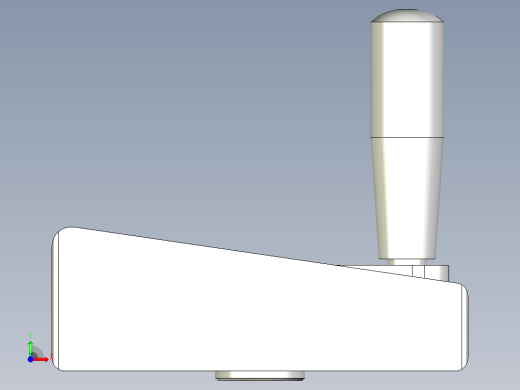 旋轉把手ME-3D多系列多零件图纸模型前视缩略图