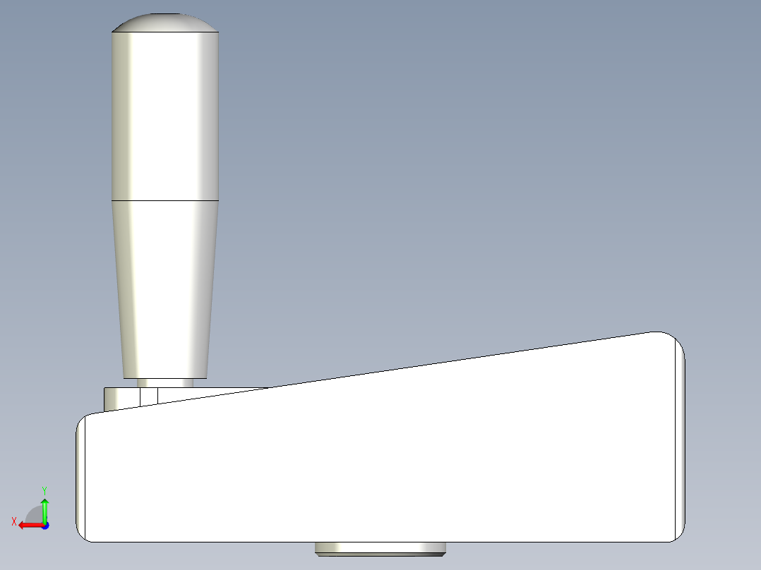 旋轉把手ME-3D多系列多零件图纸模型后视图