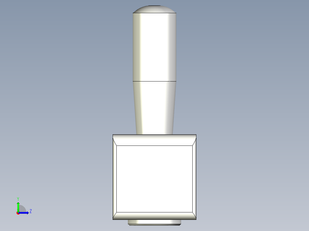 旋轉把手ME-3D多系列多零件图纸模型左视图