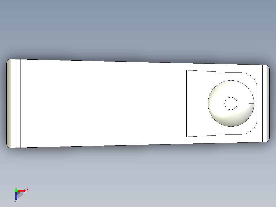 旋轉把手ME-3D多系列多零件图纸模型俯视图