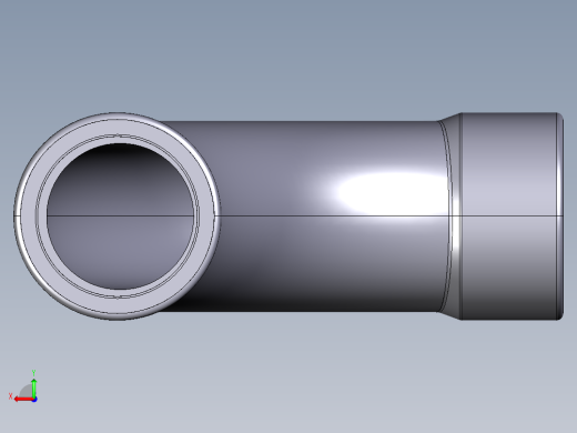 1SLV 90长半径弯曲（r）与溶剂焊接插座后视缩略图