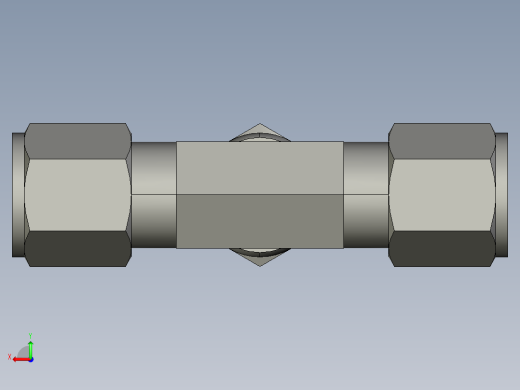 卡套式工业通用硬管接头8_s6bu-s后视缩略图