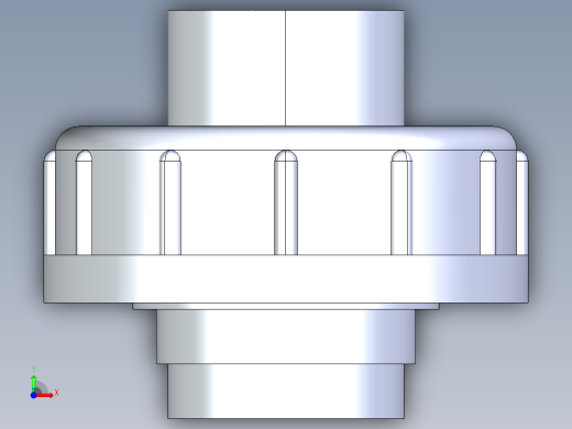 CPVC管件29-Sch80_Union T375_SxS_9897-375-005_0.5in前视缩略图
