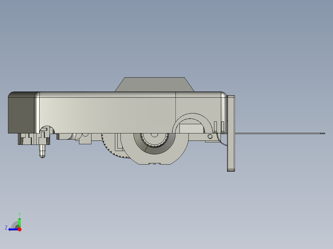 Jigsaw钢丝锯内部结构3D图纸 STP格式右视图