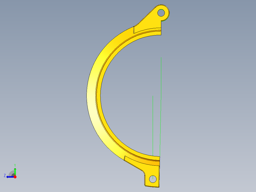UG法兰夹具右视图