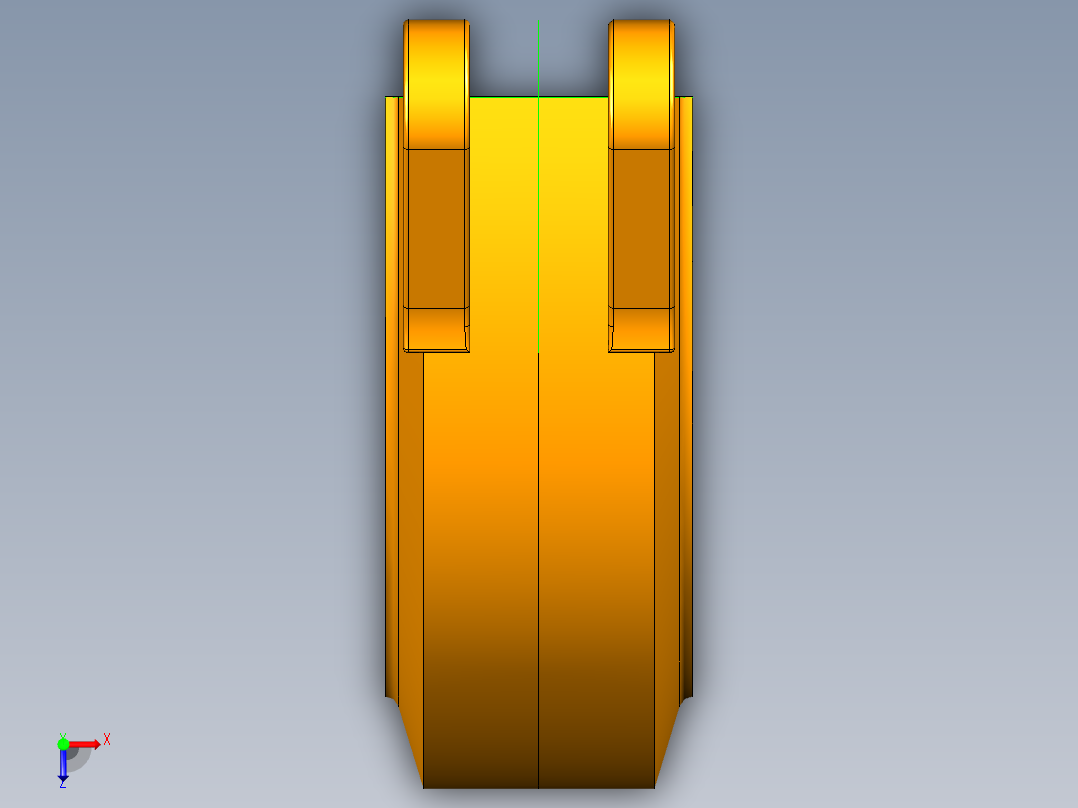 UG法兰夹具俯视图