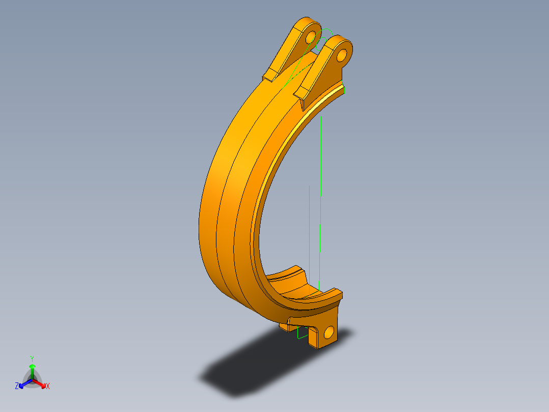 UG法兰夹具正等轴测图