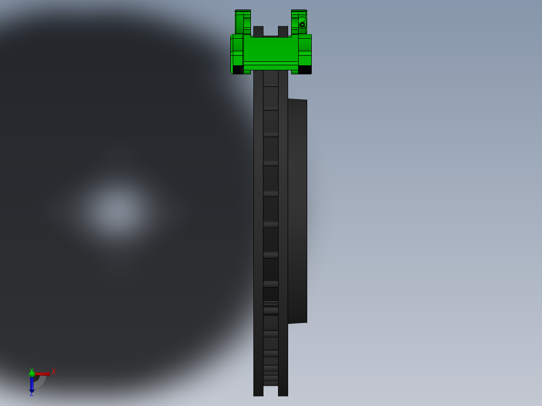 制动器 (25)俯视图