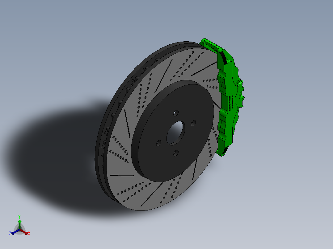 制动器 (25)正等轴测图