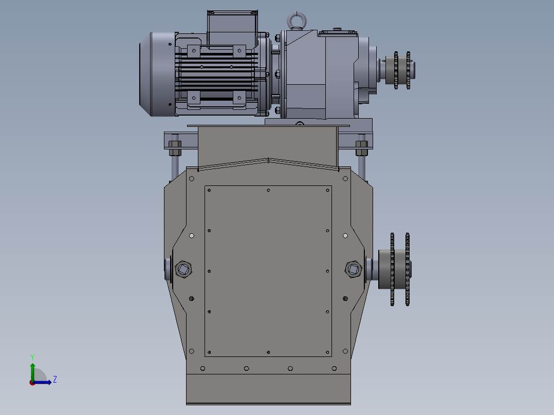 链式输送机左视图