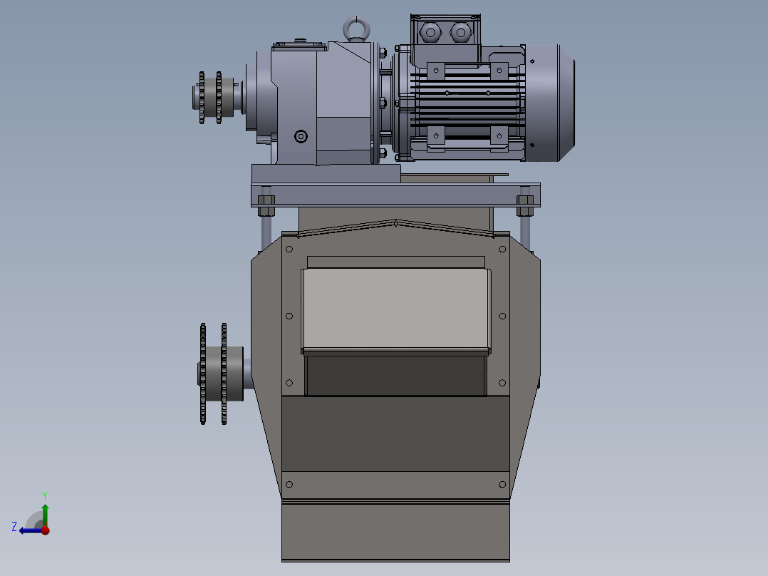 链式输送机右视图