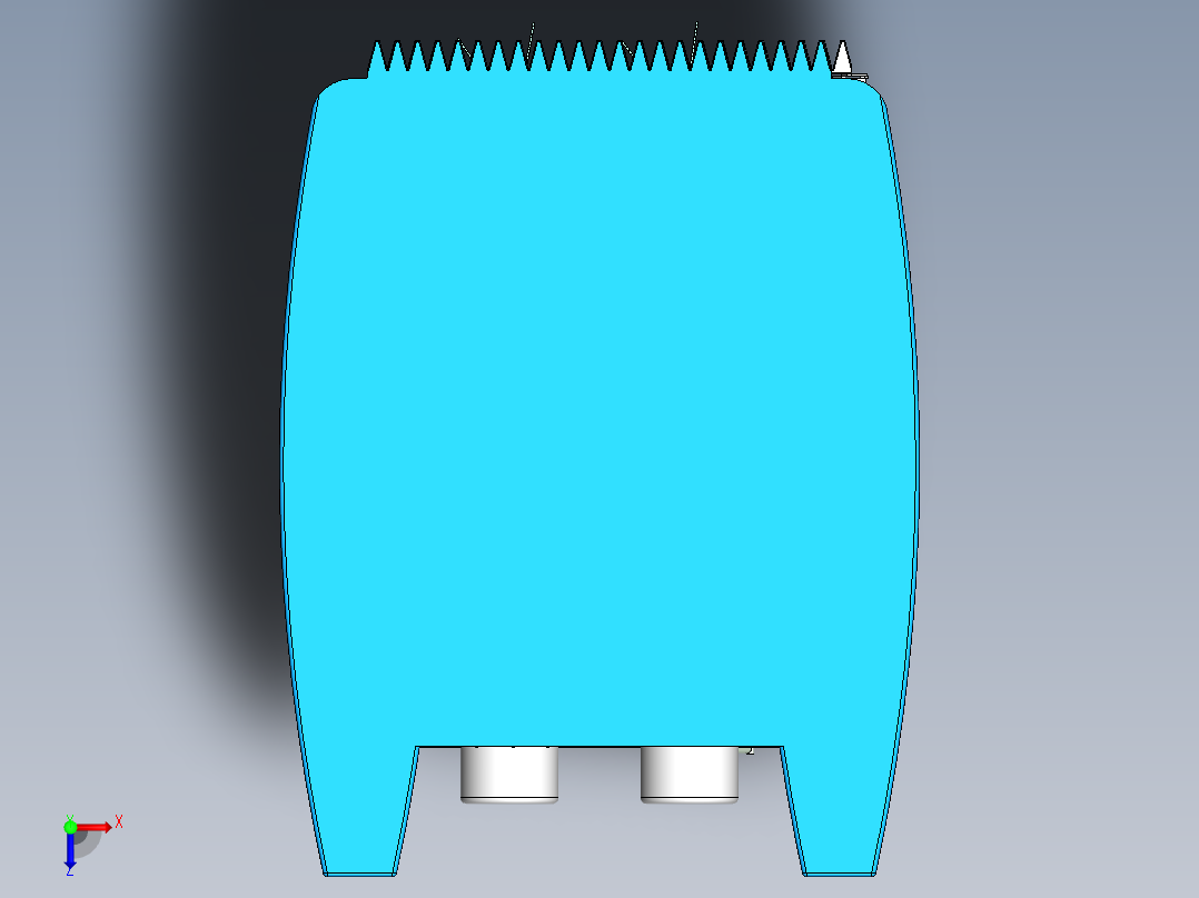 新能源水草清理船结构设计俯视图