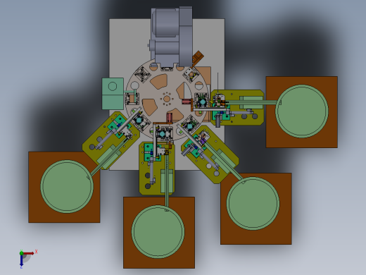 3M铜头非标自动组装流水线俯视缩略图