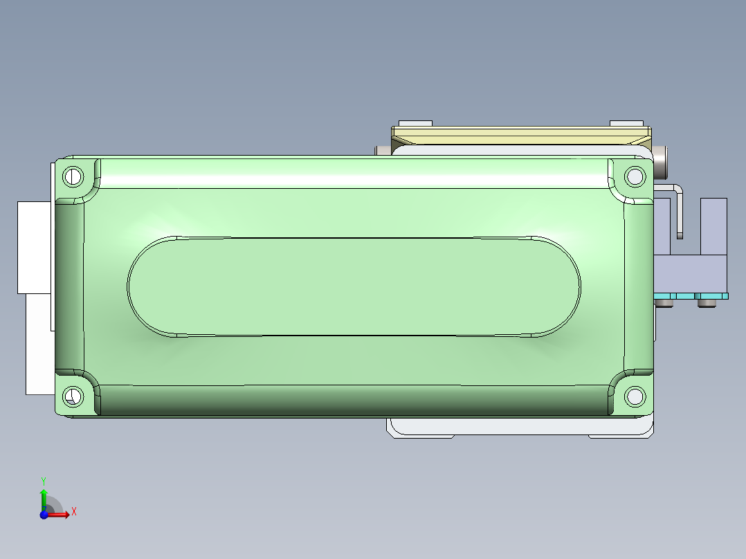 GTH内嵌丝杆全封闭GTH4-BR-100W前视图