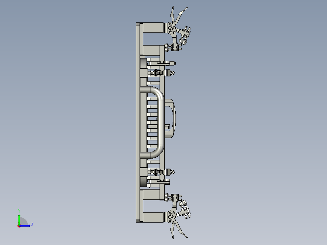 波导板焊接夹具89291===30左视图