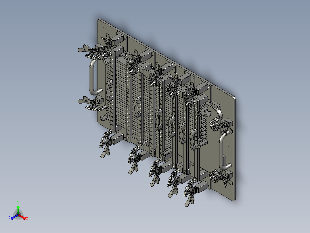 波导板焊接夹具89291===30正等轴测图
