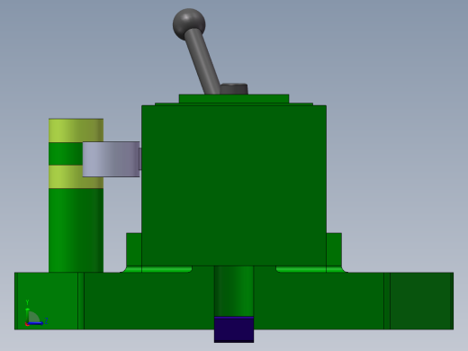 气门摇臂轴支座加工工艺及铣同侧端面夹具设计【含三维SolidWorks】【原创设计】左视缩略图