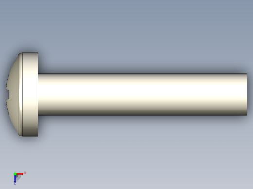 螺丝 M4 十字盘头-M4x20 Screw head.STEP俯视缩略图